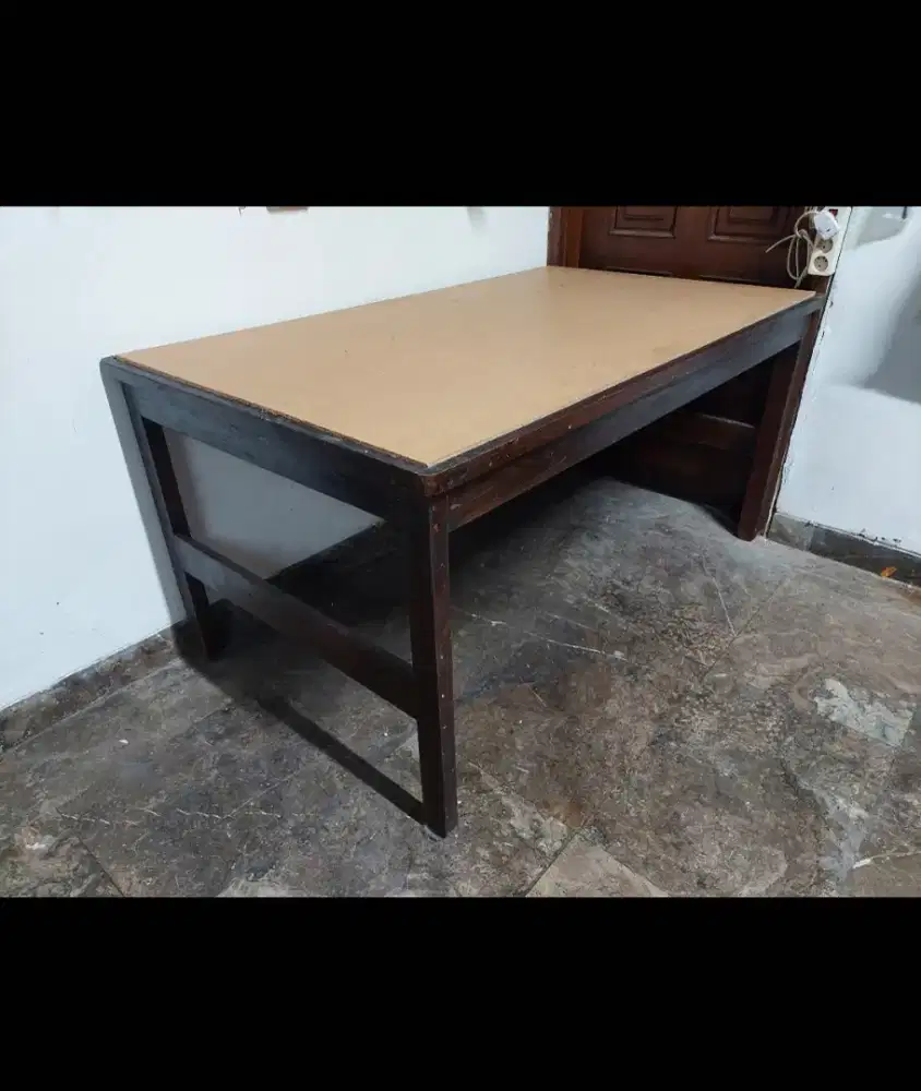 Meja makan meja kerja kayu ukuran besar