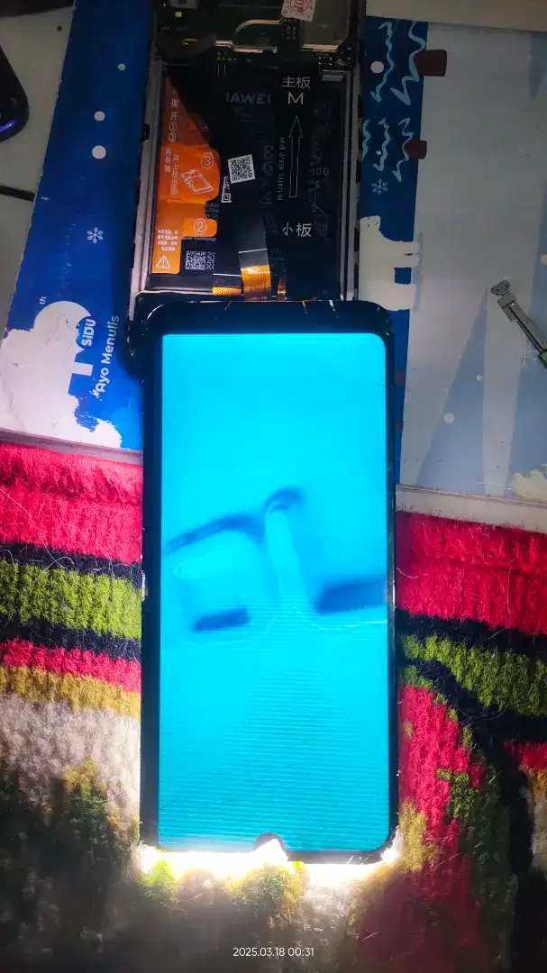 LCD Honor Sentuhan Ngacak dan Retak
