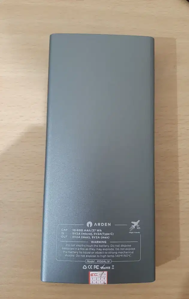 Power Bank Arden 10000mAh New