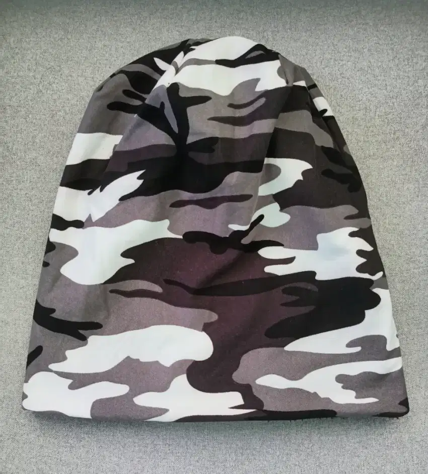 Topi kupluk Pria Loreng Army Abu - Abu Keren Banget