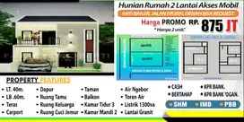 Rumah Siap Huni 3Lantai Depan Jalan Raya Bisa jadi RUKO
