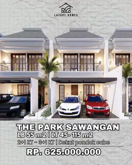 Rumah mewah dekat the park sawangan & tol pamulang cuma 500 jutaan