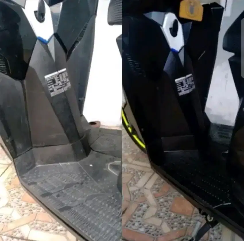 Mengkilapkan Motor dan Helm