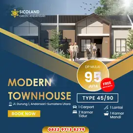 DIJUAL RUMAH KOMERSIL MURAH DI KOTA MARELAN DP HANYA 9,5 JUTA ALL IN.