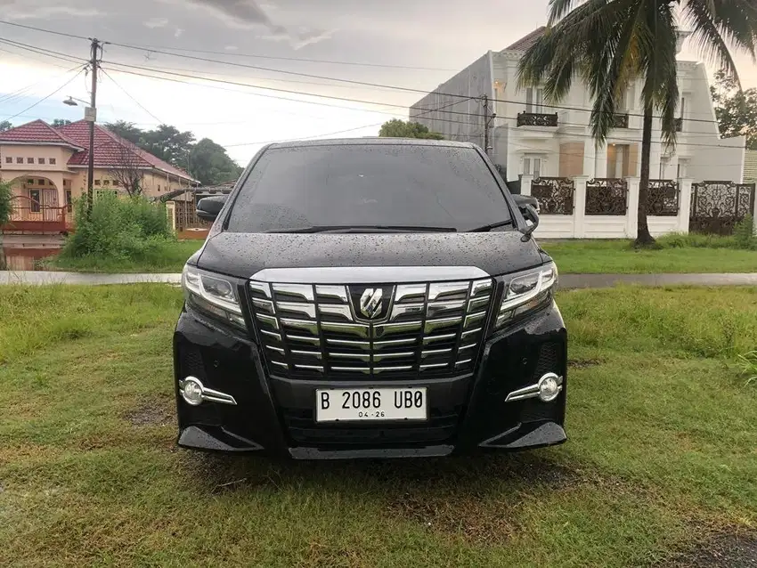 Toyota alphard 2015 hitam s cbu sunroof