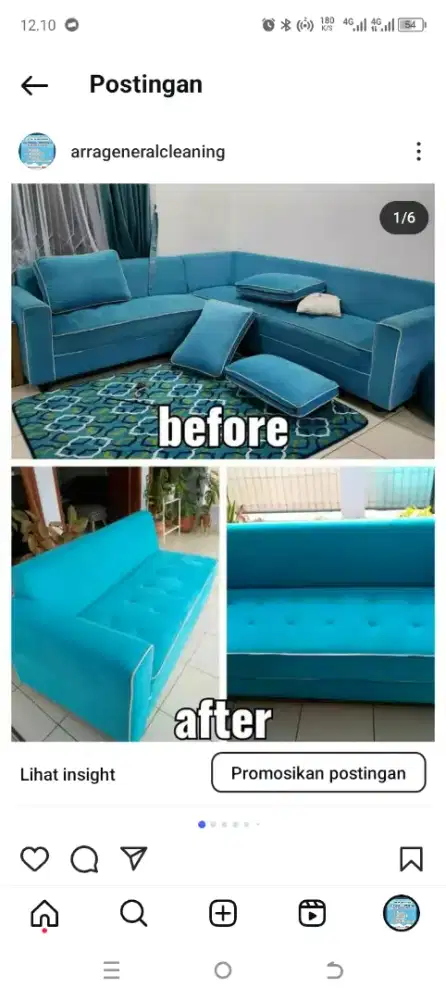 Jasa panggilan homeservis cuci laundry sofa springbed kasur jok mobil