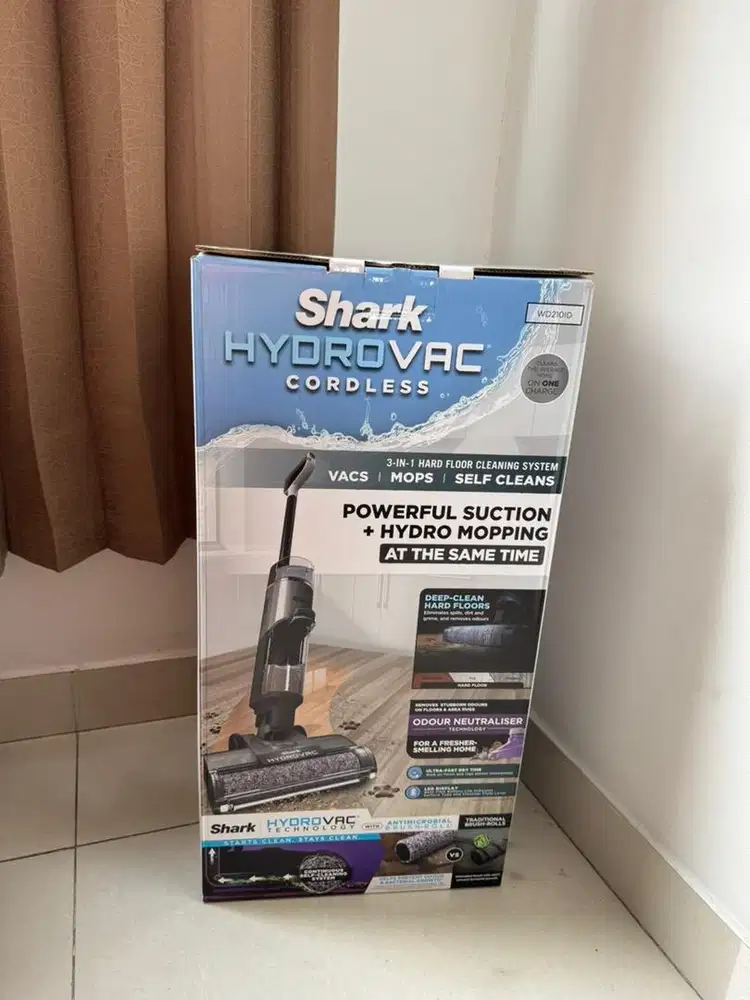 Shark Vacuum Cleaner dan Pel Hydrovac Cordless Baru