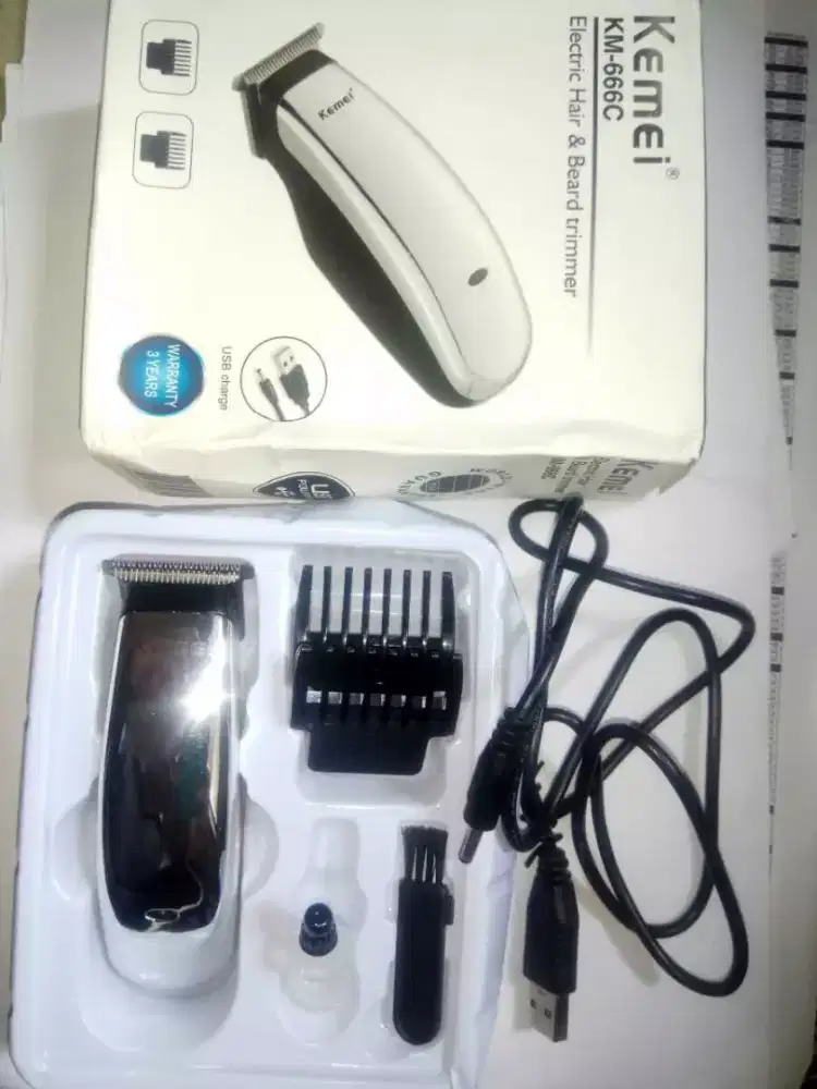 MESIN CUKUR RAMBUT MINI PORTABLE MERK KEMEI + GRATIS ONGKIR