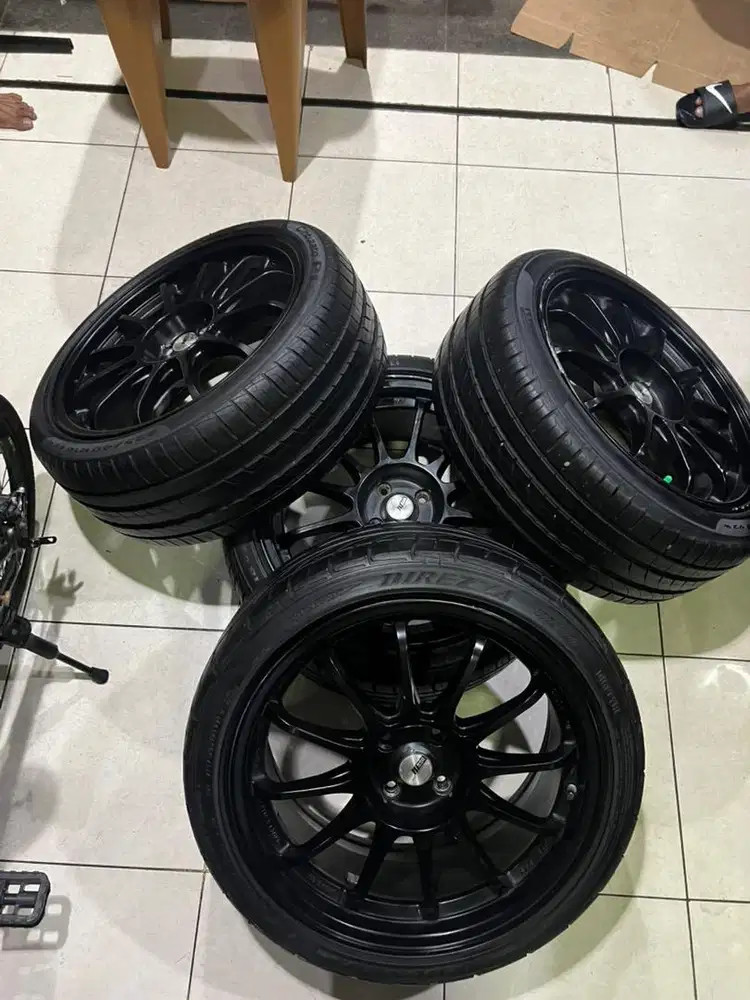 Velg & ban SSR SSF R18x 8J 4x100 japan ban pirelli 225/40