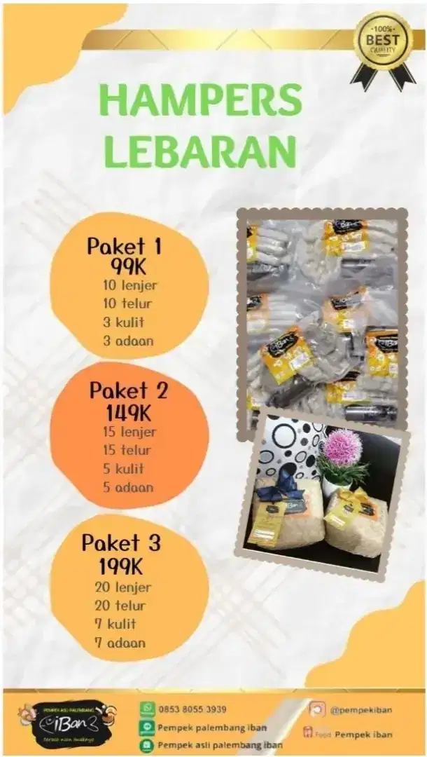Hampers Lebaran Pempek Asli Palembang Ikan Tenggiri