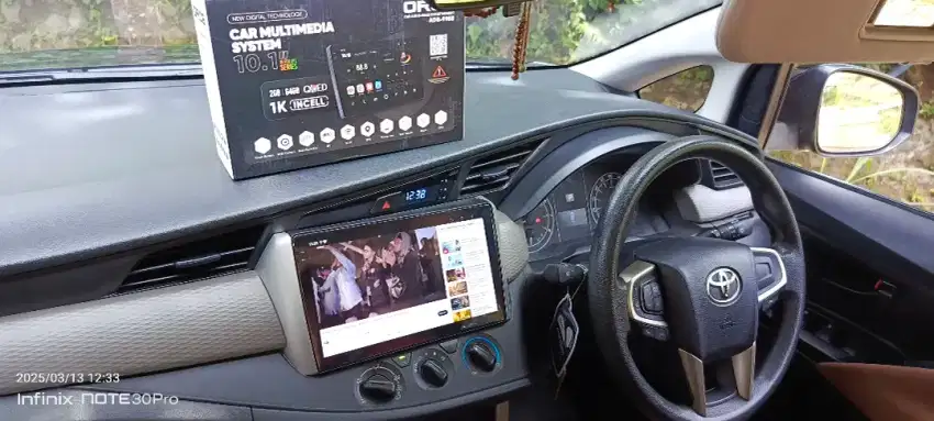 Pemasangan head unit android orca 10 inc di  expander  ram 2/32