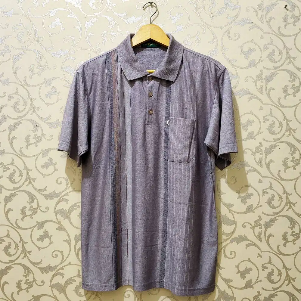 Kaos Polo Pria Vintage Polo Shirt InRon Original Abu Grey