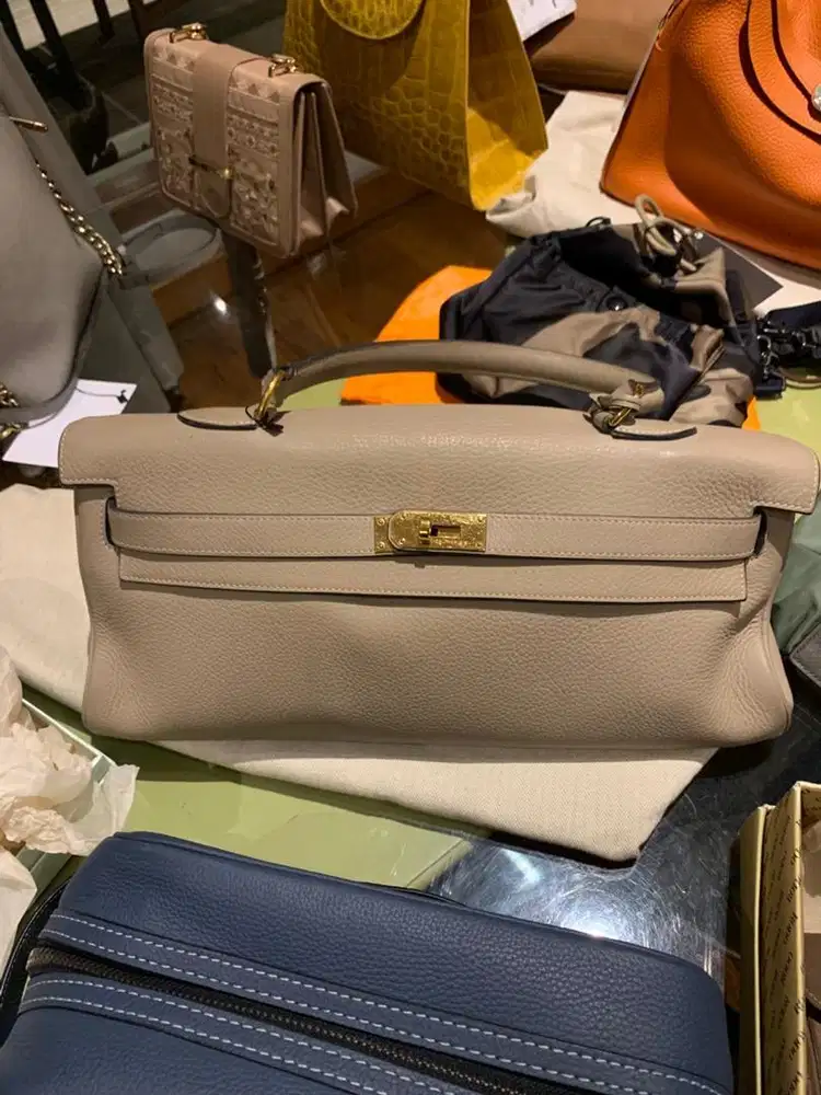 Hermès pre-owned 35cm kelly bag - Beige