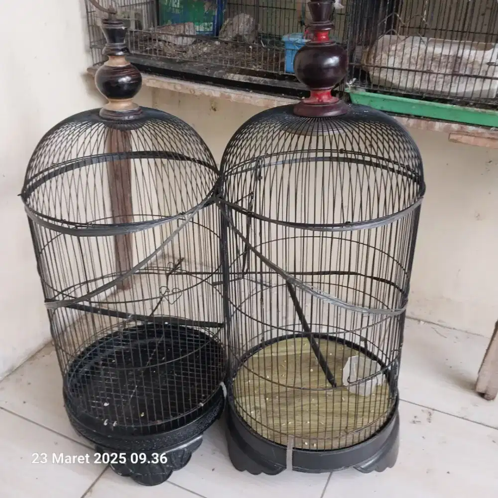 Dijual borongan kandang besi kapsul besar untuk lovebird,kenari,jalak
