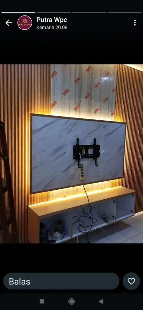 Backdrop tv minimalis