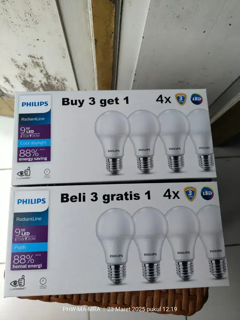 Lampu LED Philips 9watt ( BISA COD )