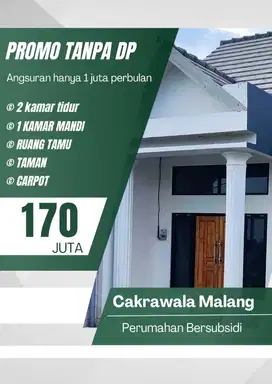 Rumah Tanpa DP di Cakrawala Malang, Siap Huni Sekarang!