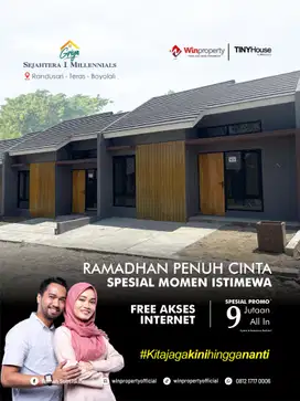 RUMAH PROMO MERIAH 9 JUTAAN FREE INTERNET