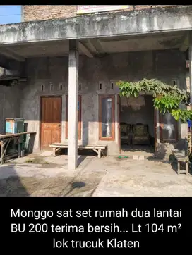 dijual rumah murah di klaten 2 lantai