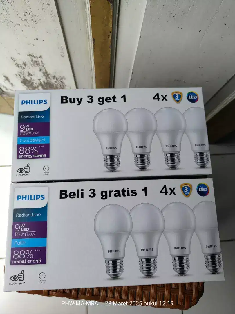 Lampu LED Philips 9W ( BISA COD )
