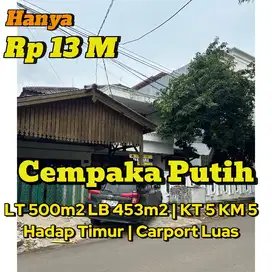 Rumah 2lantai tepi jalan Cempaka Putih Cocok untuk komersil