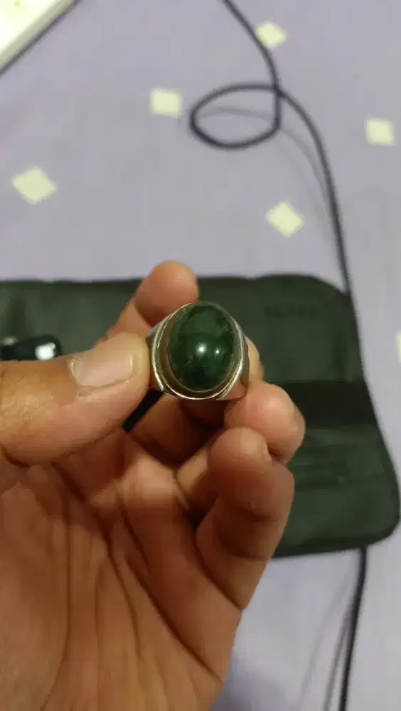 Cincin Batu Akik Giok Papua