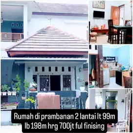 dijual Rumah 2 kantai  deket candi prambanan