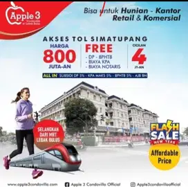 Hunian dan Kantor Free Cicilan 3 tahun  dekat Mall Pondok indah