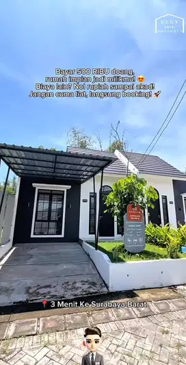 Rumah Baru Sentraland Driyorejo Perumnas tanpa DP