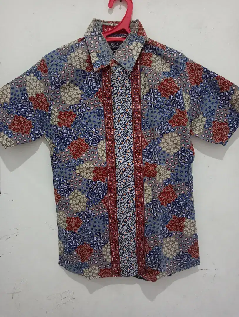 Kemeja batik pria slim fit size S