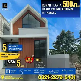 Jual Rumah 1 Lantai Nempel Stasiun Sudimara hanya 500 Jutaan