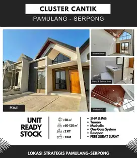 637.Rumah 1 Lantai PROMO DP 0% Free Biaya Dkt Kampus UNPAM Pamulang
