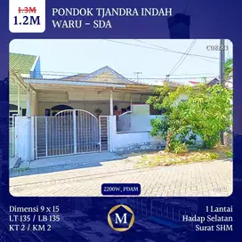 TURUN HARGA! RUMAH PONDOK TJANDRA CANDRA SIDOARJO WARU DKT TOL JUANDA