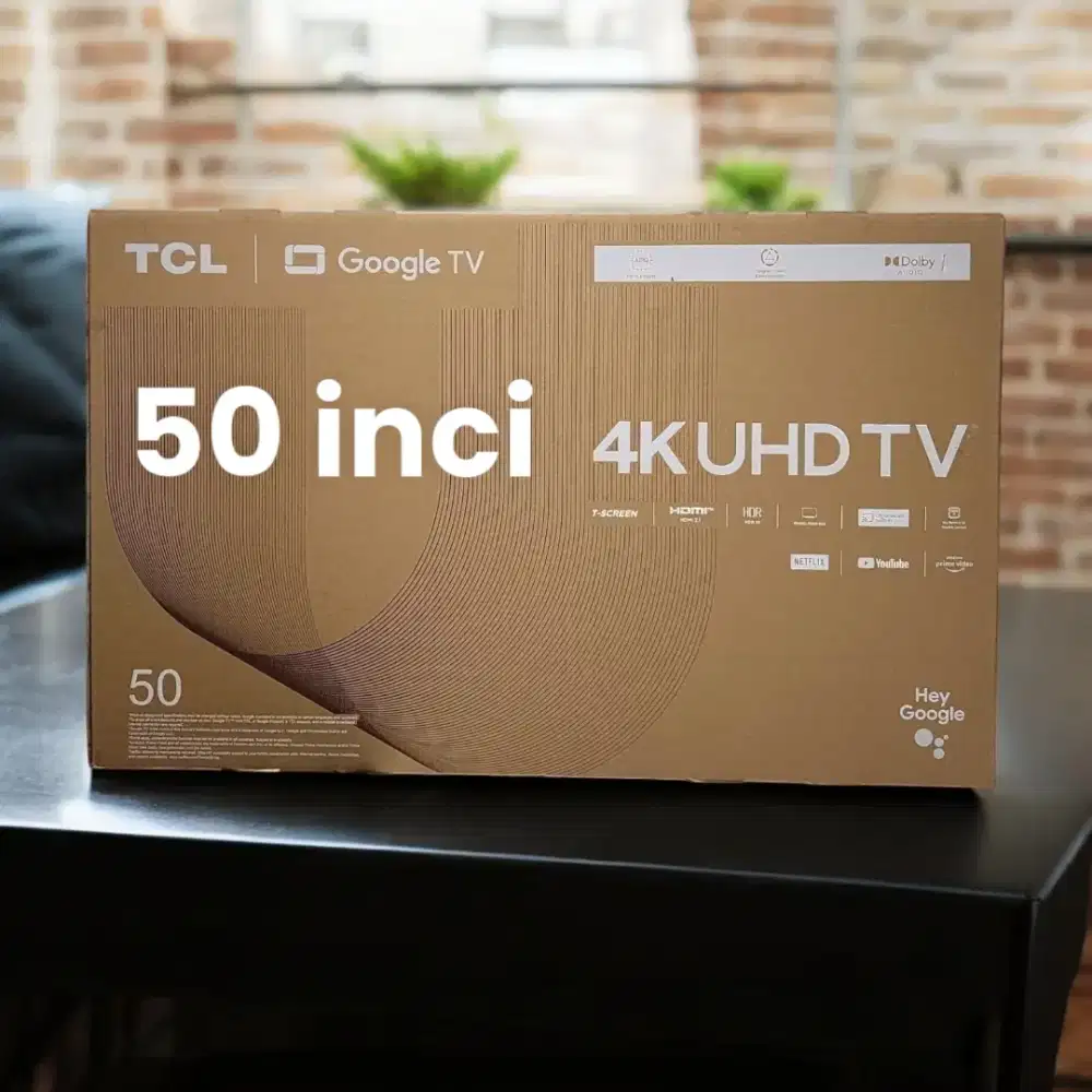 TCL GoogleTV 50 inci 4K UHD - masih baru