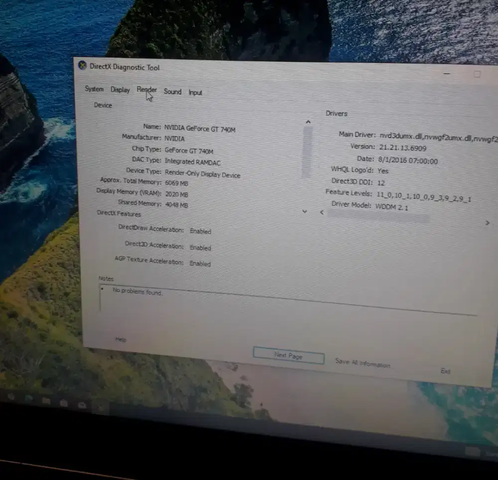 Laptop dell 5470 core i 5 dual vga
