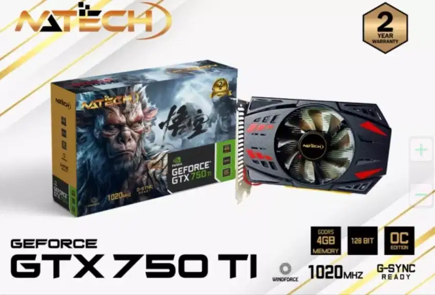 VGA NATECH GTX 750Ti 4Gb DDR5 128 Bit