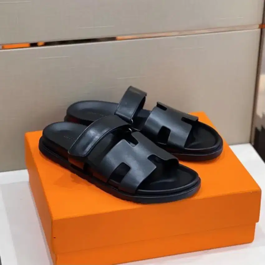 SANDAL HERMES SLIP ON BRANDED IMPORT