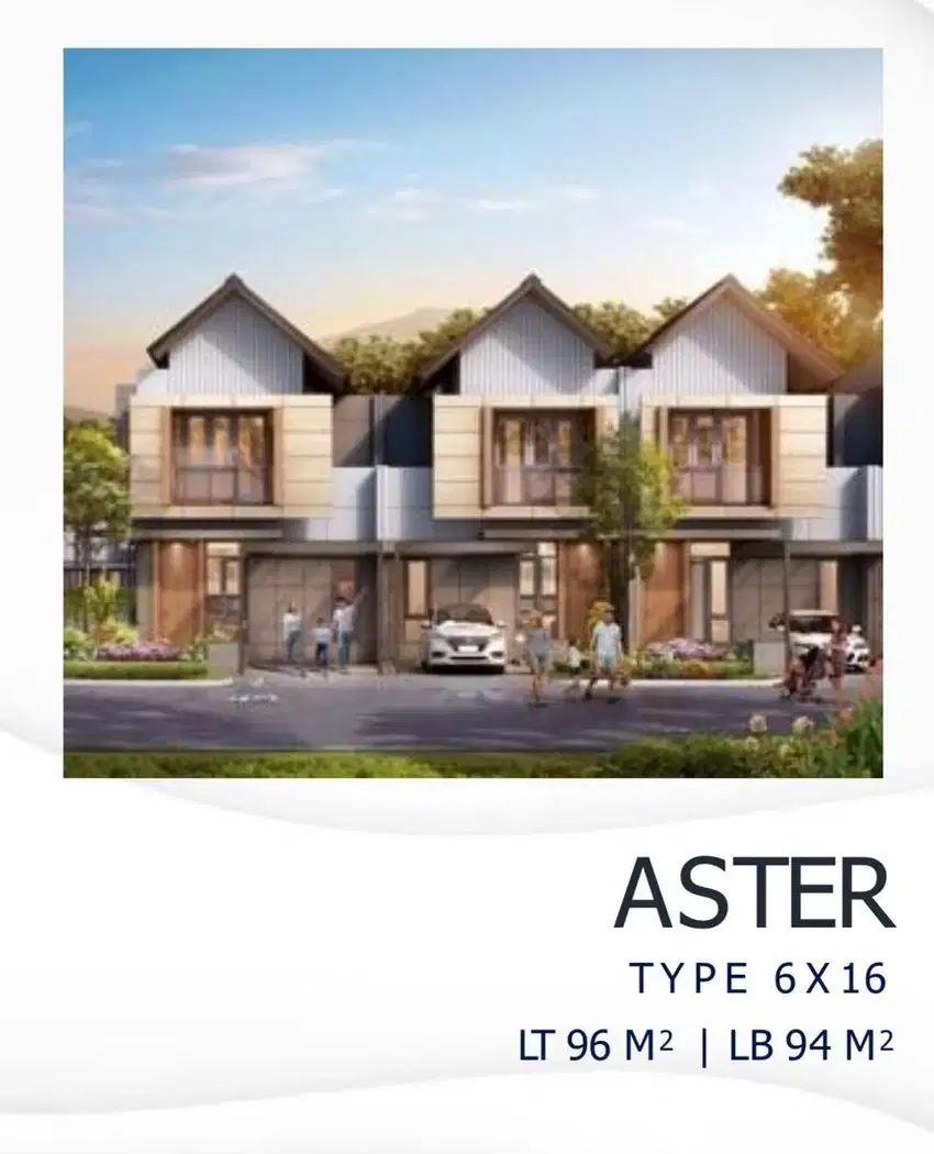 Rumah Tipe Aster di Podomoro Park Buah Batu, Bandung
