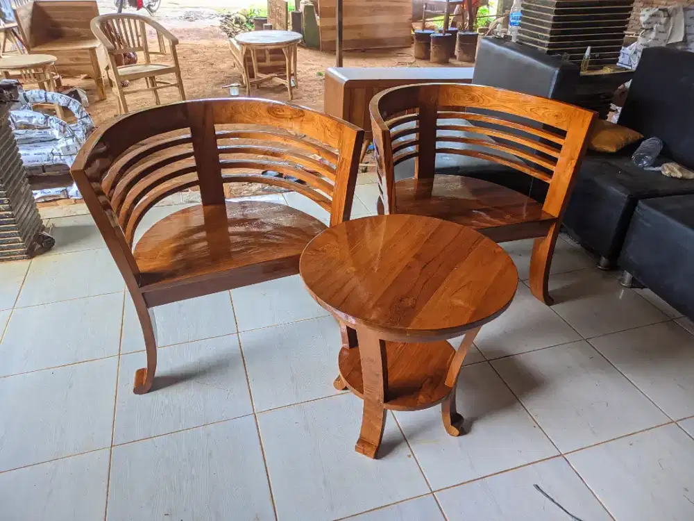 Kursi teras cantik jati free ongkir COD