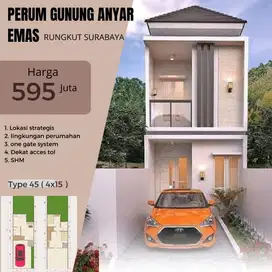 jual rumah inden 4 bulan lokasi perum gunung anyar mas surabaya