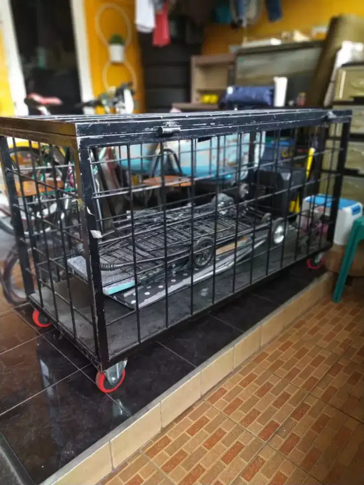 Storage Gerobag besi murahh..dengan roda roller
