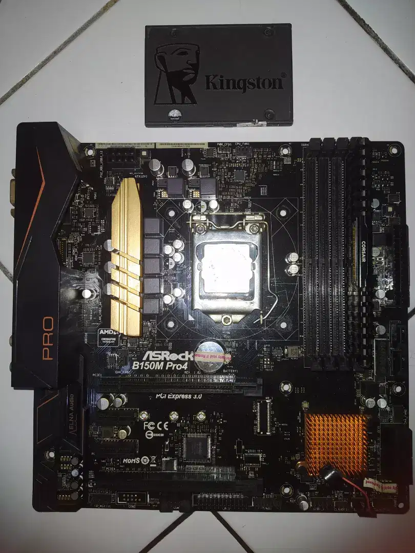 Part Komputer MB B150M, G4560, RAM DDR4 4 GB, SSD 128 GB ADA MINUS