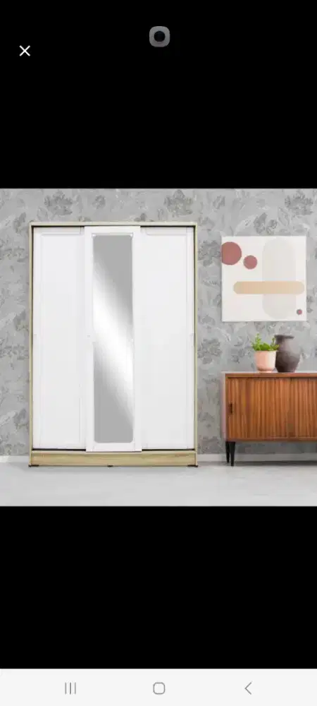 LEMARI PAKAIAN PINTU CERMIN