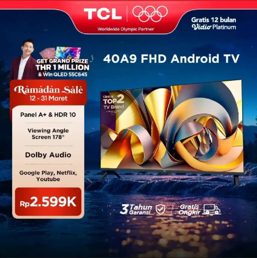 TCL 40 INCH ANDROID TV