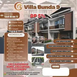 Vb9.Cluster Mewah Mulai 800Jt-an Rumah 2lt Harga 1lt Dekat Kota Wisata