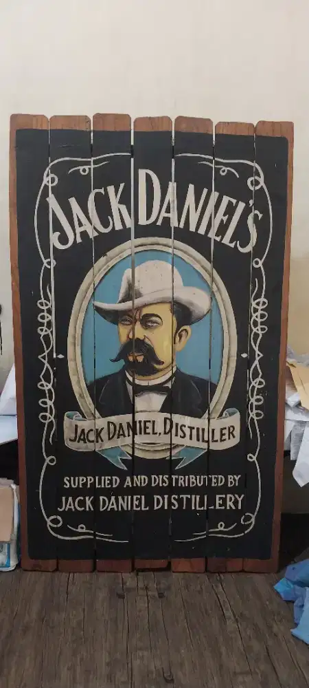 Poster kayu Jack daniels