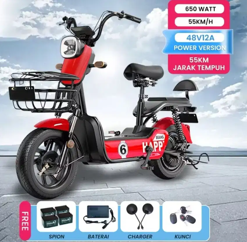 Dijual murah sepeda listrik merk E-buy
