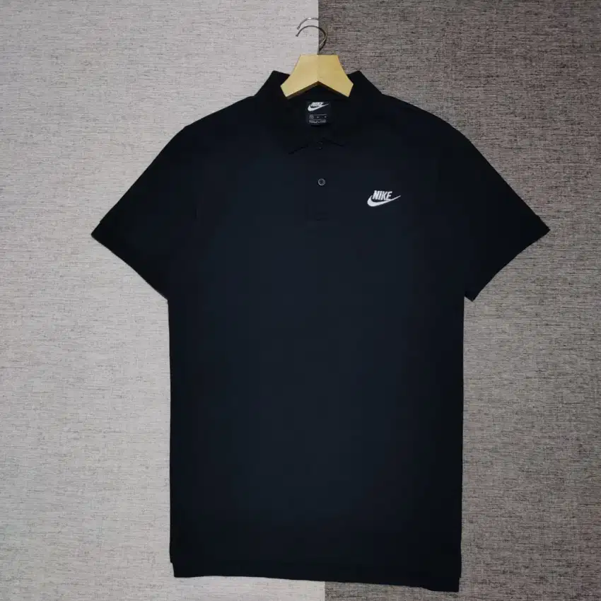 Kaos polo shirt Nike colour black blue