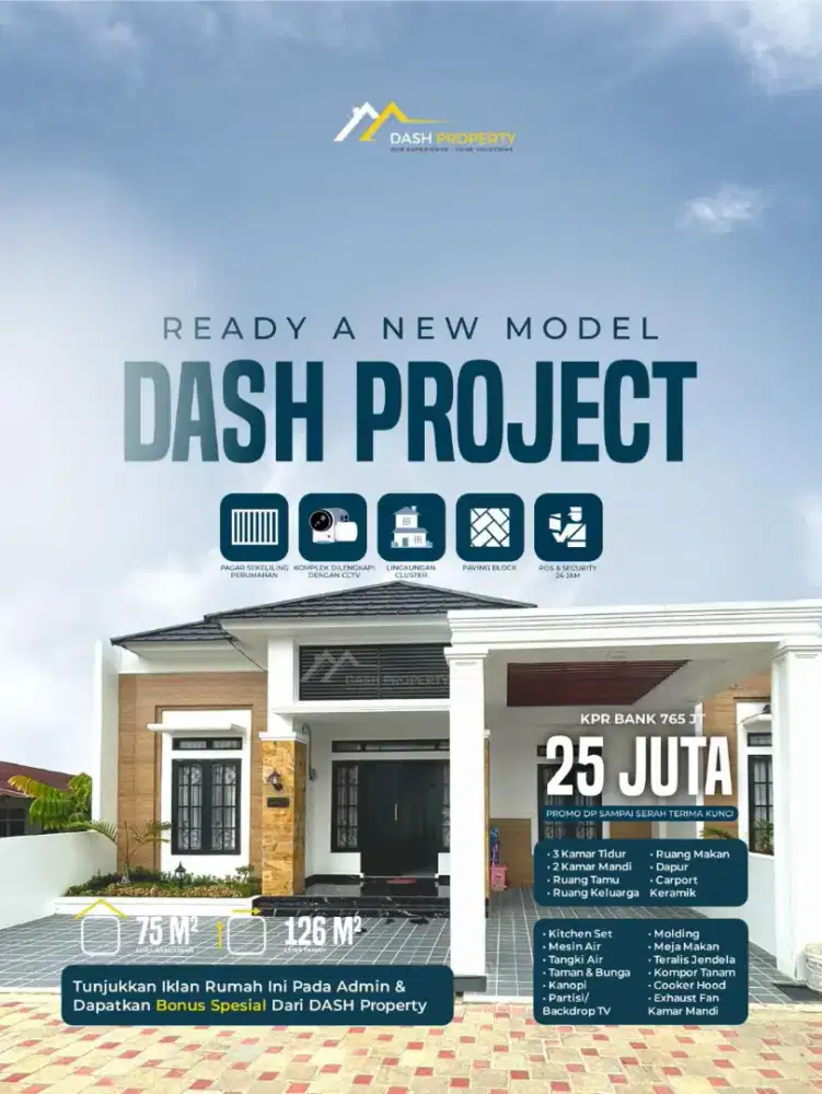 RUMAH CLUSTER CANTIK AREAL PANAM