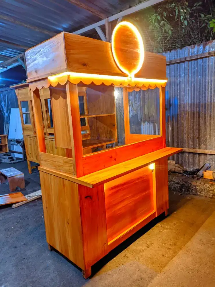 Gerobak booth, gerobak angkringa, gerobak mie ayam bakso, dll